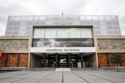 Vista exterior del edificio de la Asamblea Nacional del Ecuador. - Foto: AN