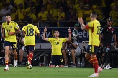 Colombia derrota a Venezuela con gol de Rafael Santos Borré.