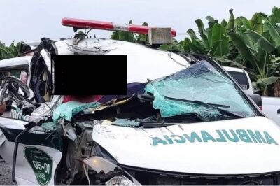 Una ambulancia que trasladaba a herido a Guayaquil chocó con camión, joven murió en este siniestro