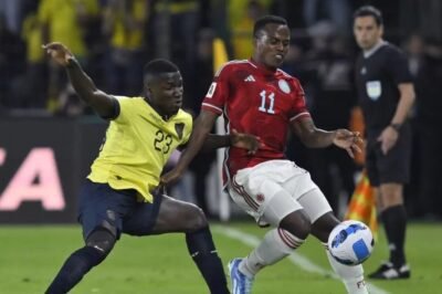 Ecuador tropezó en casa y apenas igualó 0-0 ante Colombia