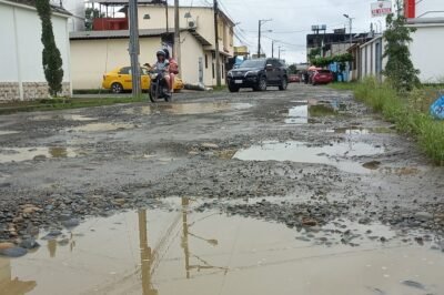 Preocupaciones por el mal estado de las calles en Quevedo