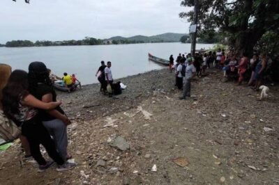 Cinco fallecidos tras el hundimiento de una canoa en el río Daule. (Foto: Fiscalía )